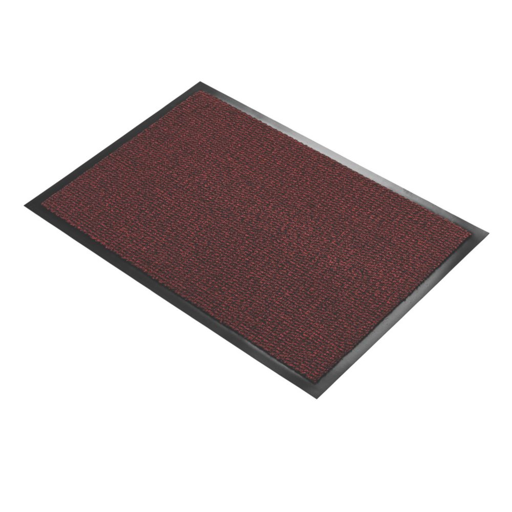 Image of COBA Europe Entrance Mat Black / Red 0.9m x 0.6m x 7mm 