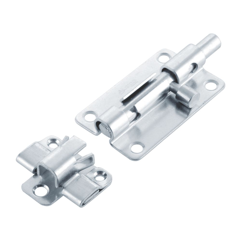 Image of Ajustlock Heavy Duty Barrel Bolt Blue Passivated 76mm 