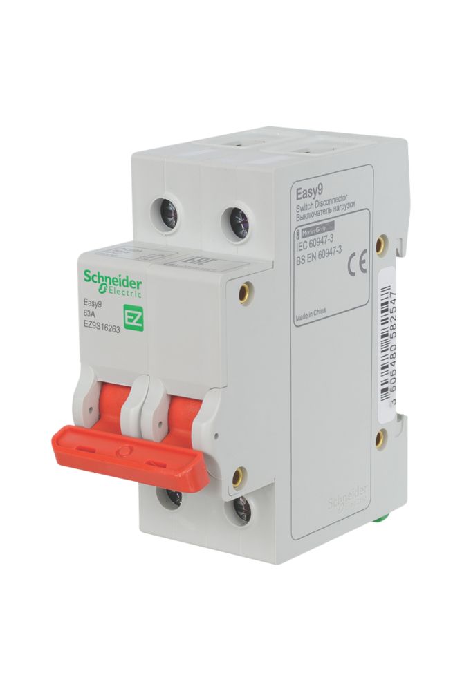 Image of Schneider Electric Easy9 63A DP Switch Disconnector 