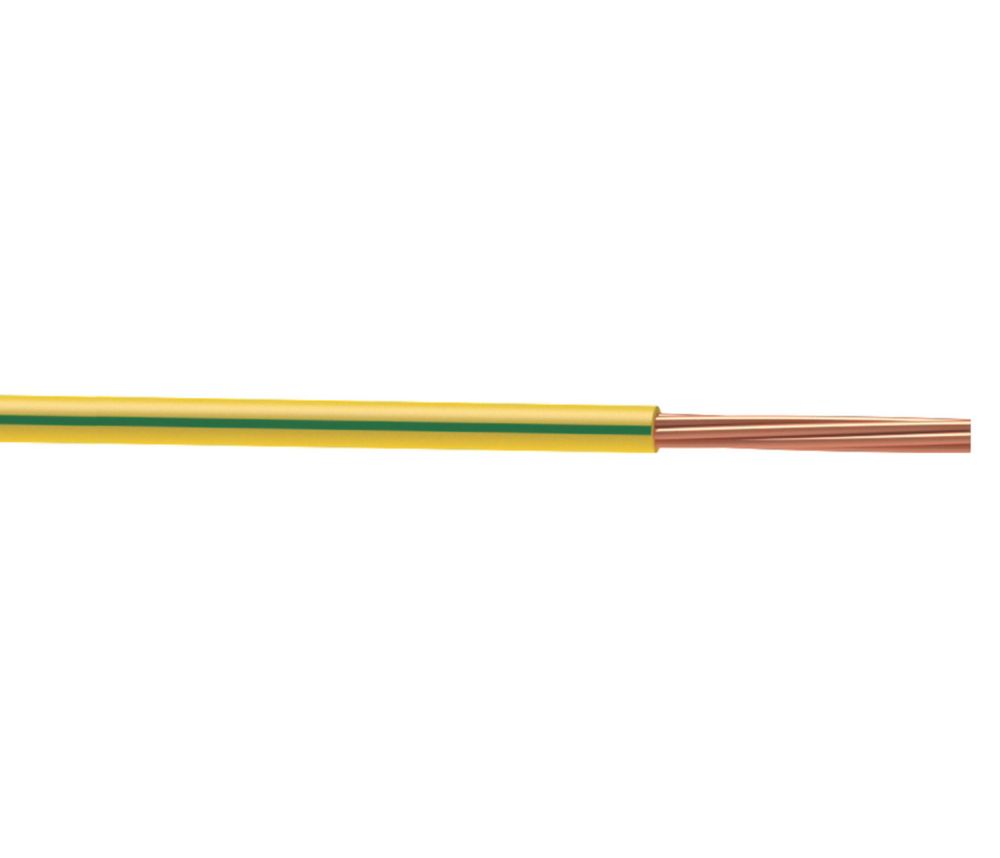 Image of Time 6491X Green/Yellow 1-Core 16mmÂ² Conduit Cable 10m Coil 