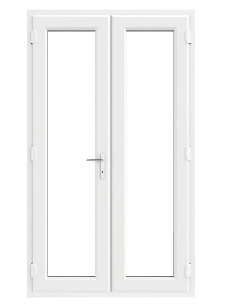 Image of Crystal White uPVC French Door Set 2055mm x 1190mm 