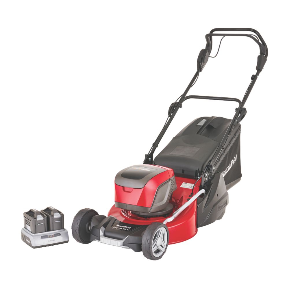 Image of Mountfield Empress 46 Roller Li Kit 48V 2 x 4.0Ah Li-Ion E-Power Brushless Cordless 46cm Self-Propelled Rotary Lawn Mower 