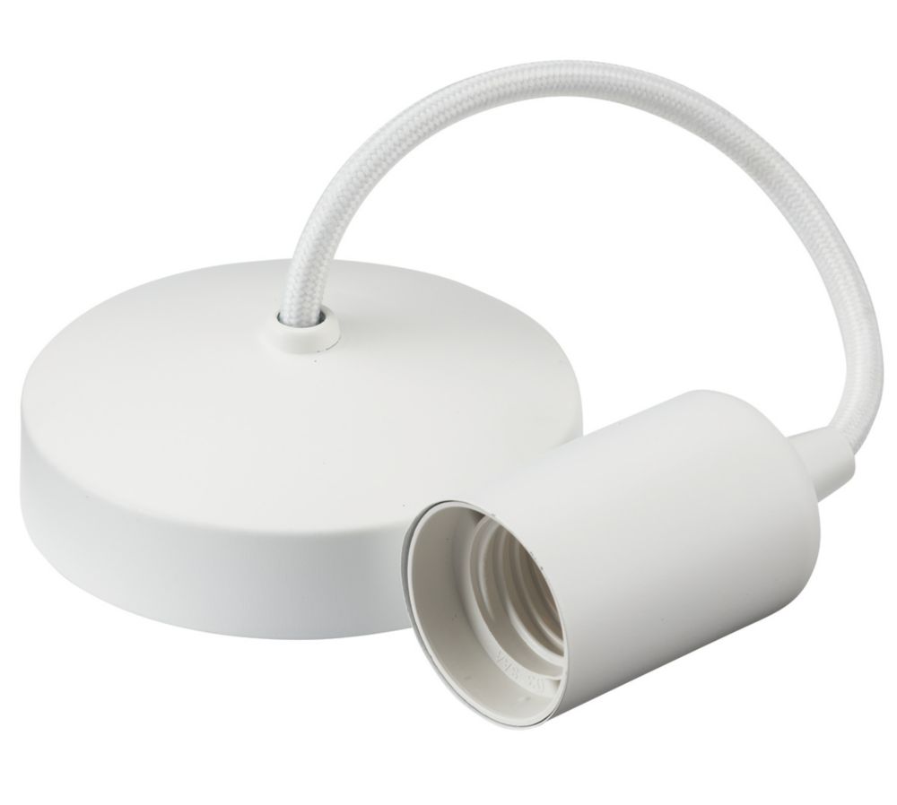 Image of Knightsbridge Contemporary Pendant Matt White 