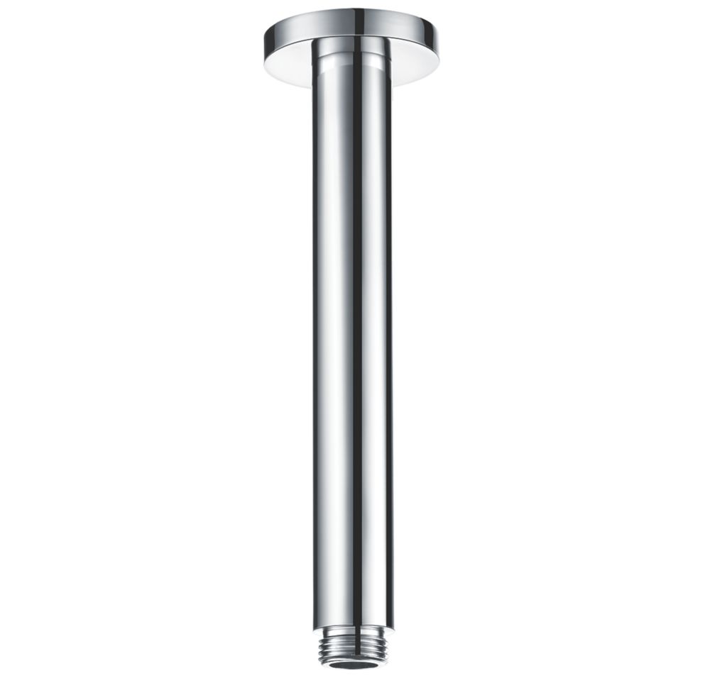 Image of Highlife Bathrooms Round Ceiling Arm Chrome 180mm x 55mm 