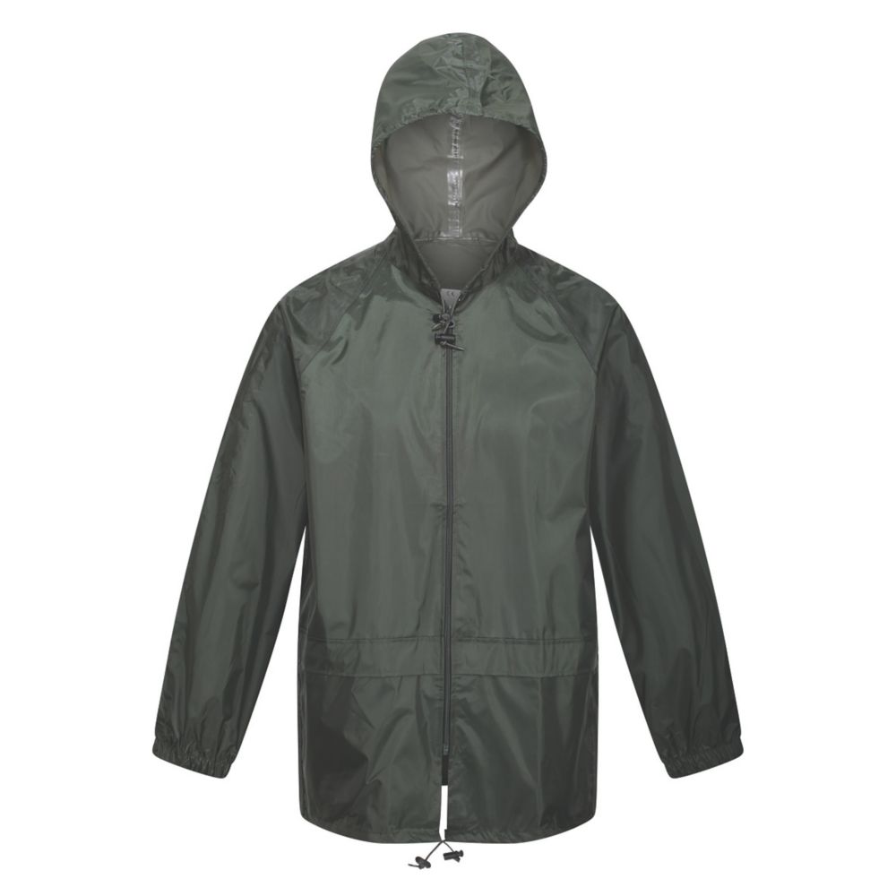Image of Regatta Stormbreak Waterproof Jacket Dark Olive X Large Size 43 1/2" Chest 