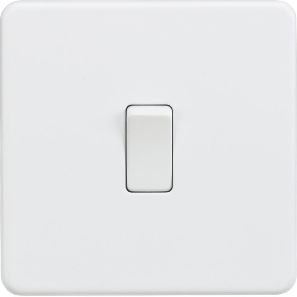 Image of Knightsbridge 10AX 1-Gang Intermediate Switch Matt White 