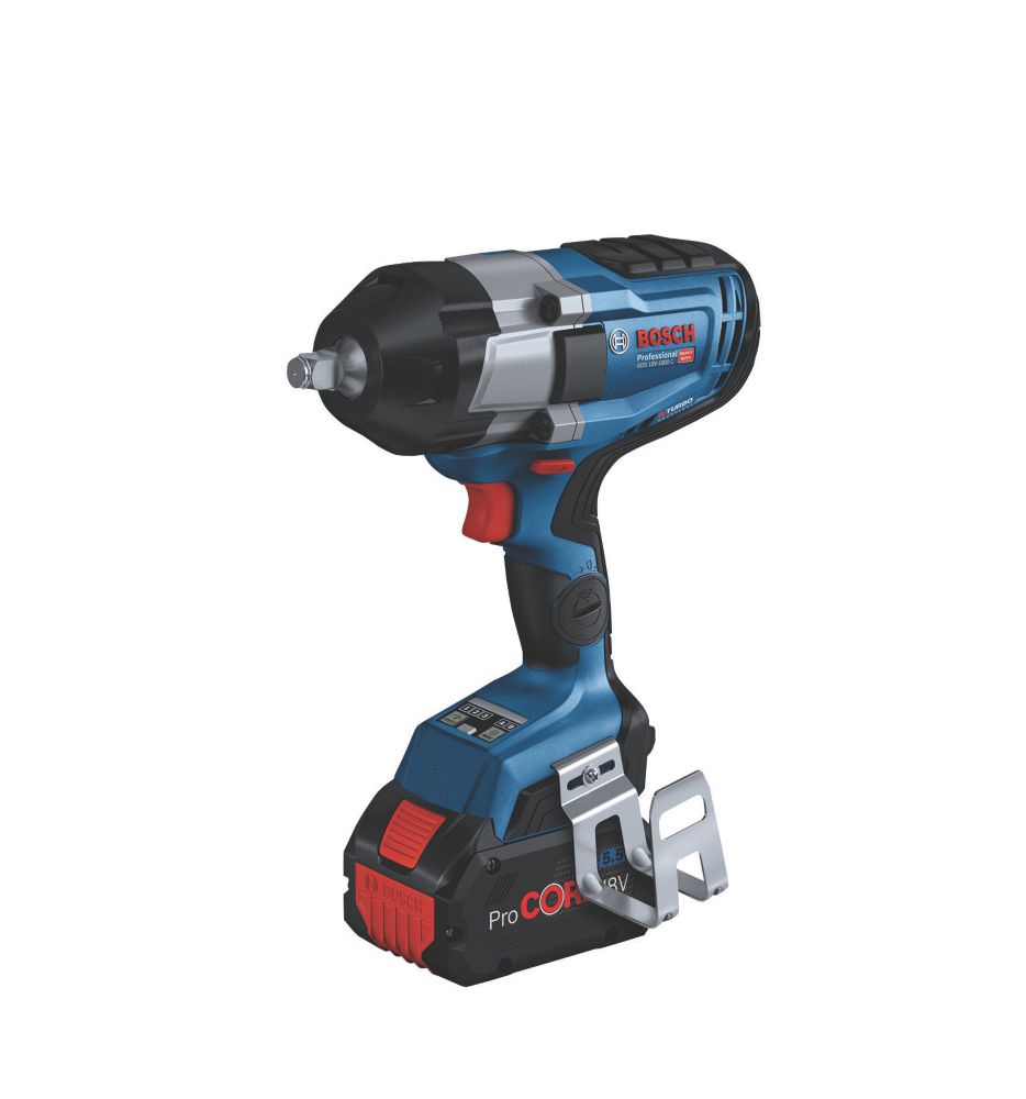 Image of Bosch GDS 18V-1000 C Professional 18V 2 x 5.0Ah Li-Ion ProCORE Brushless Cordless BITURBO Impact Wrench 