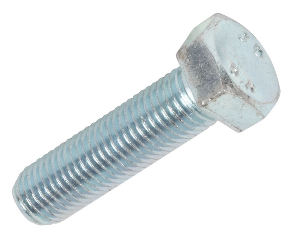 Image of Easyfix Bright Zinc-Plated High Tensile Steel Hex Bolts M16 x 60mm 25 Pack 