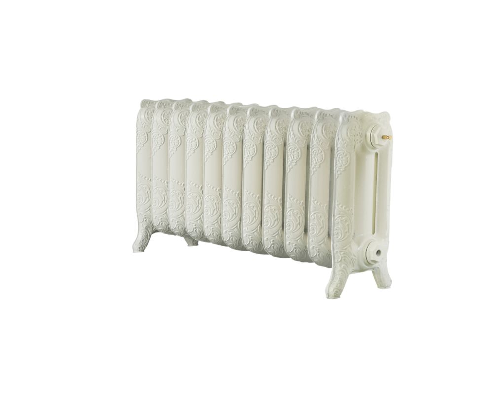 Image of Arroll Montmartre 3-Column Cast Iron Radiator 470mm x 914mm Cream 3378BTU 