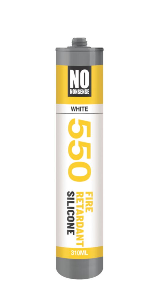 Image of No Nonsense Fire Retardant Silicone White 310ml 