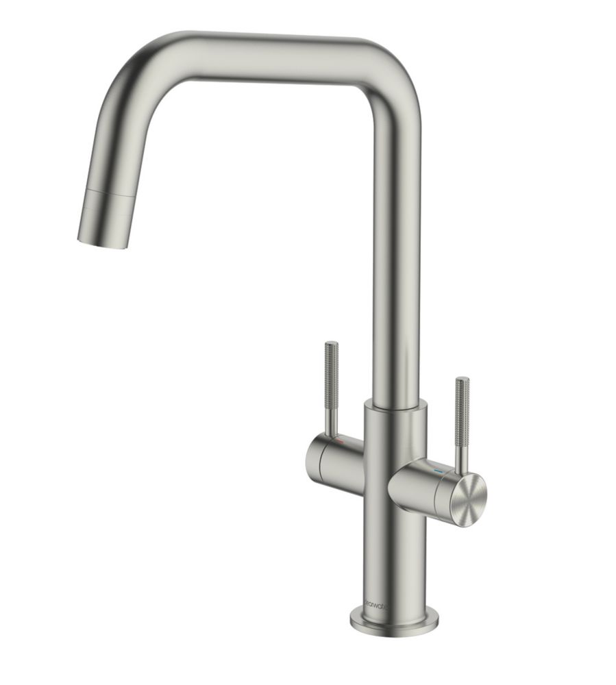 Image of Clearwater Topaz U-Spout Monobloc Mixer Tap Brushed Nickel PVD 