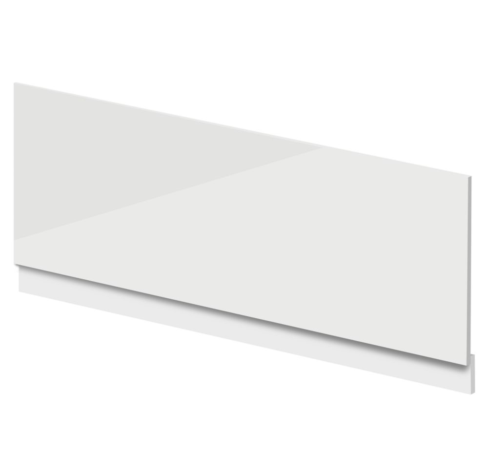Image of Highlife Bathrooms Adjustable Front Bath Panel 1600mm Gloss White 