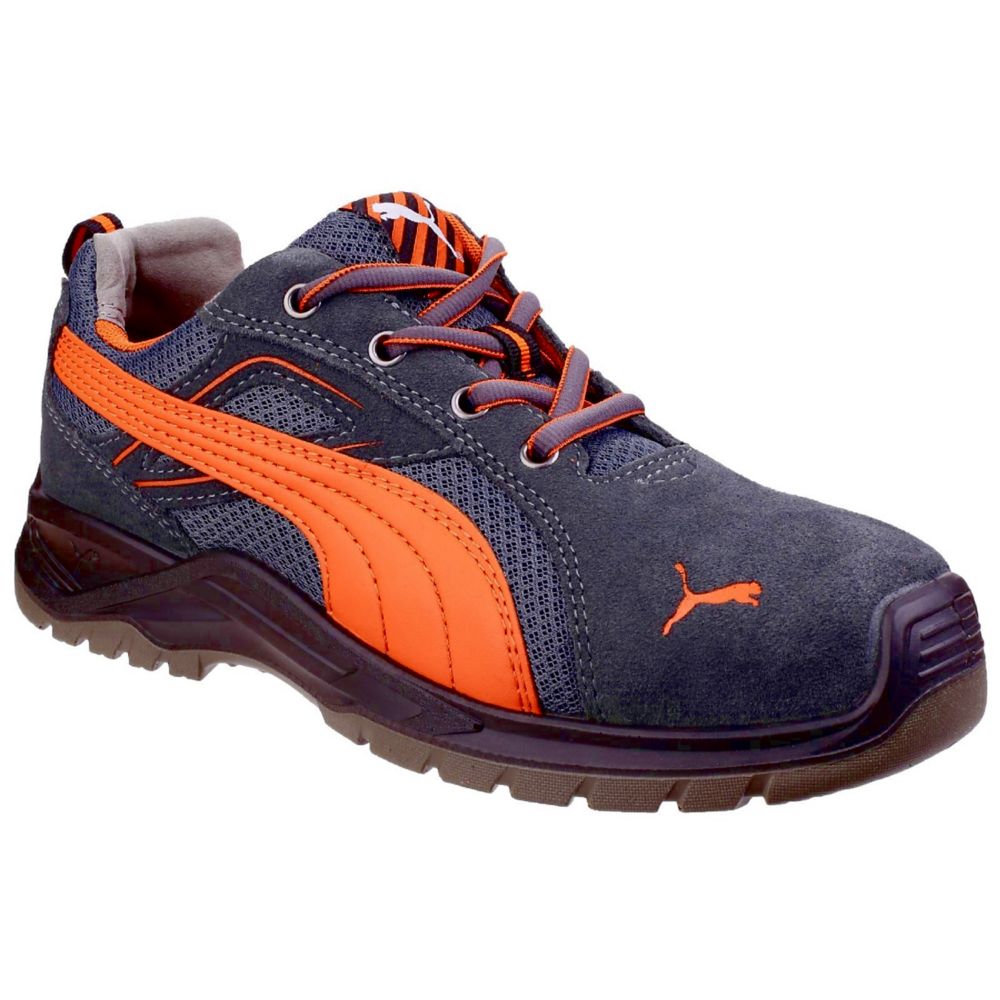 Image of Puma Omni Flash Low Safety Trainers Orange Size 9 