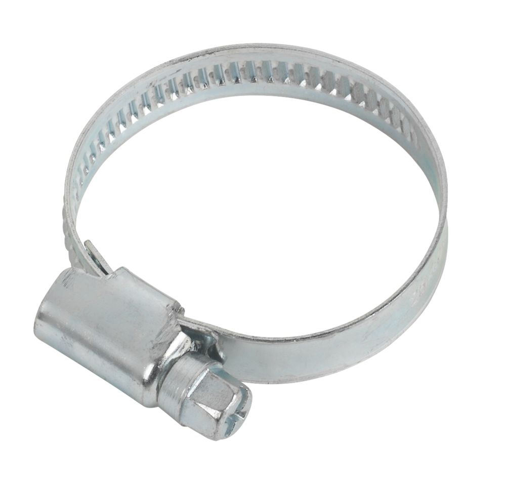 Image of Easyfix Blue Zinc-Plated Hose Clips 25-40mm 10 Pack 