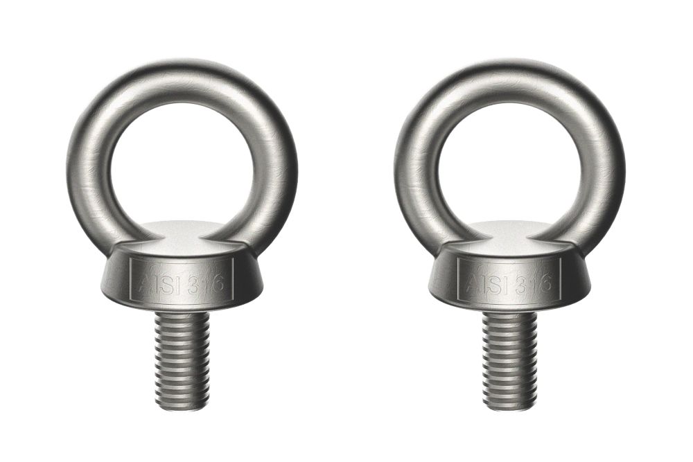 Image of Van Guard Stainless Steel Eye Bolts Steel 17mm x 28mm 