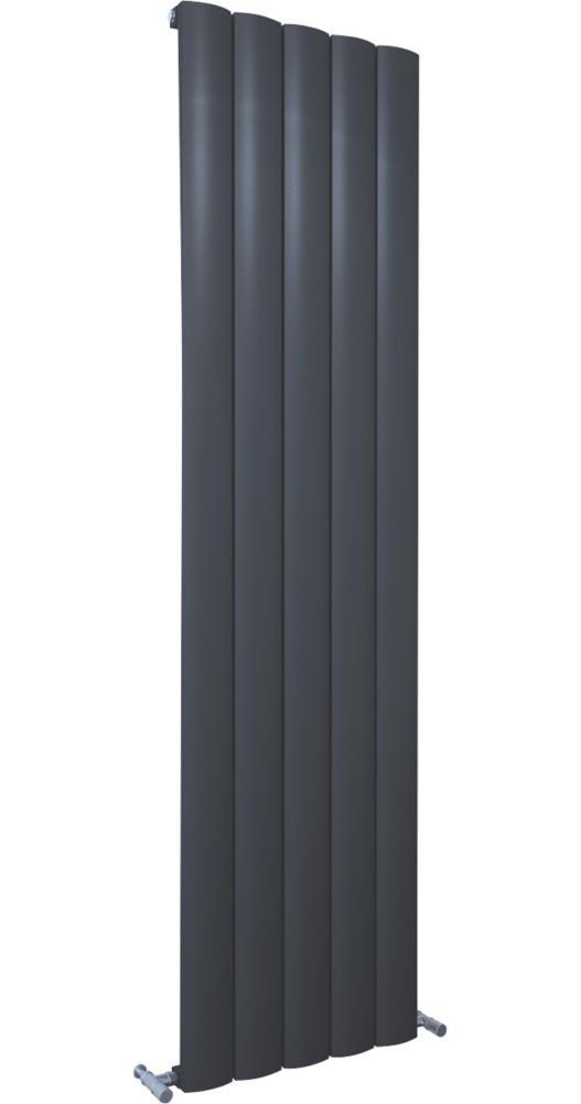 Image of Kudox AluLite Arc Aluminium Radiator 1800mm x 470mm Black 3994BTU 