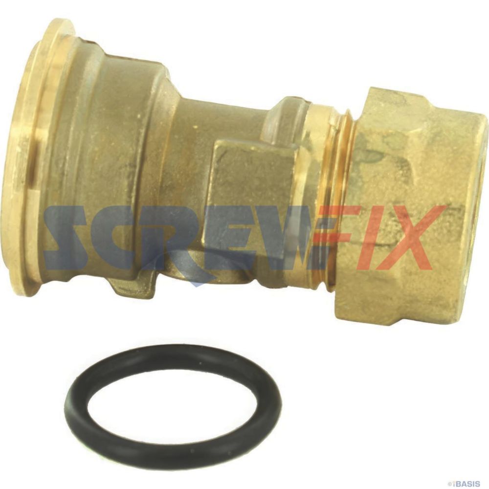 Image of Worcester Bosch 87161480040 15MM SERVICE CONNECTOR 