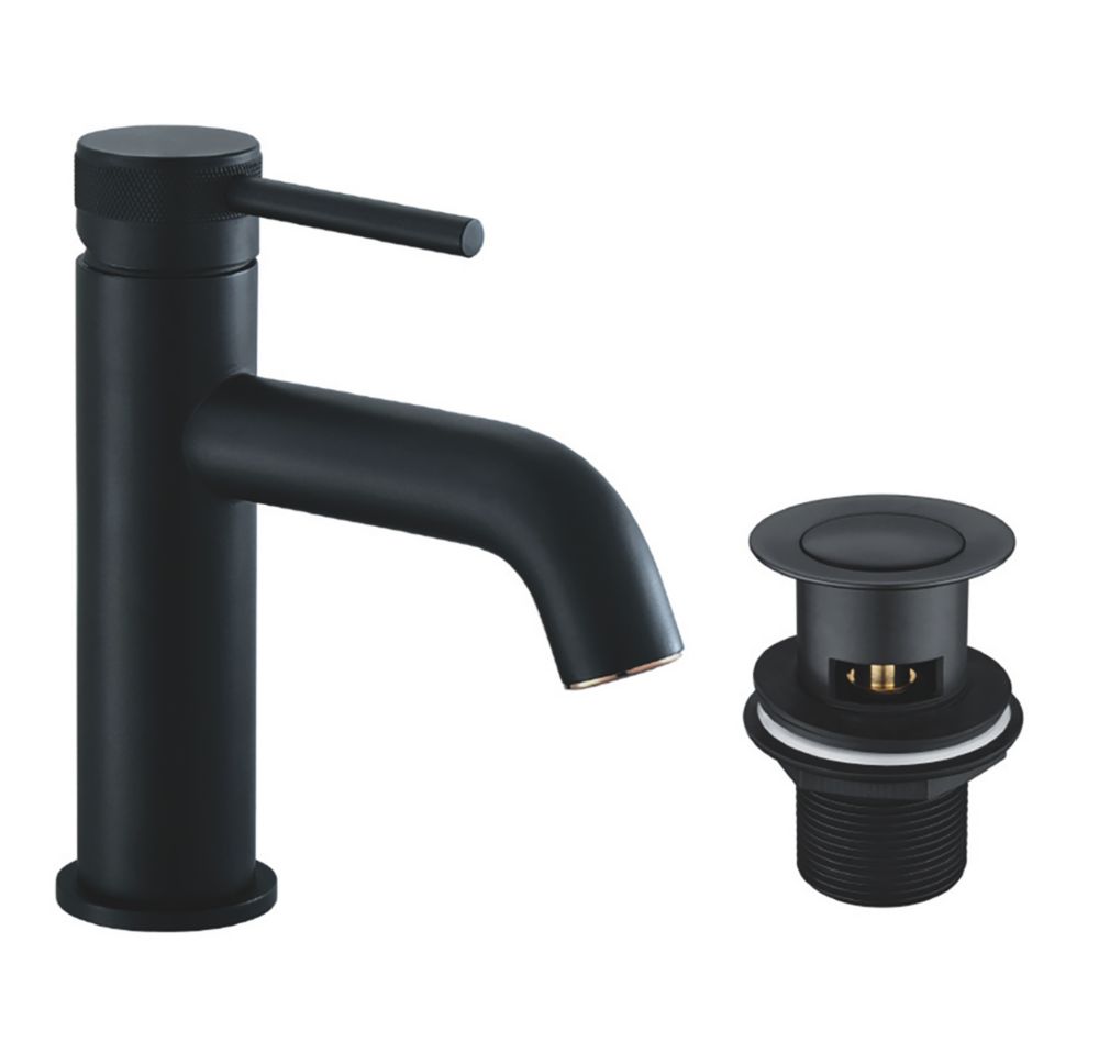 Image of Highlife Bathrooms Dundas Basin Mono Mixer Matt Black 