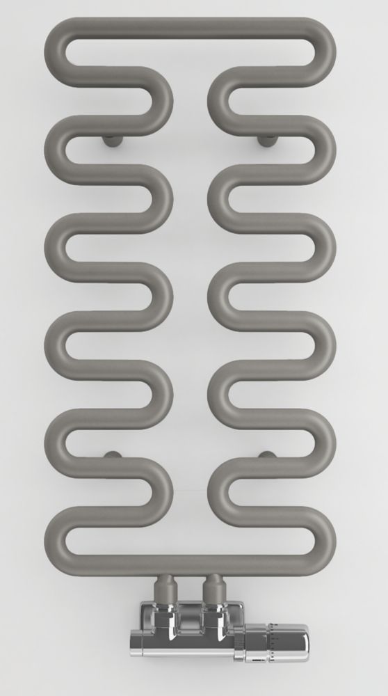 Image of Terma Aire Designer Towel Rail 621mm x 300mm Grey 563BTU 