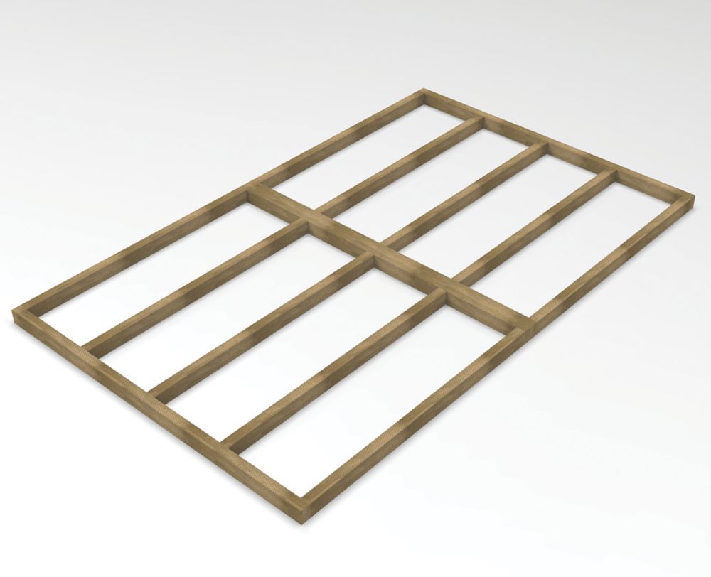 Image of Forest 9' 6" x 6' Timber Shed Base with Assembly 