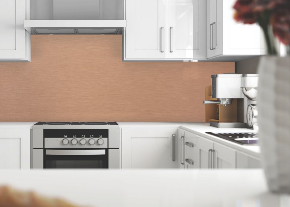 Image of Splashwall Copper Matt MDF Splashback 2440mm x 600mm x 9mm 