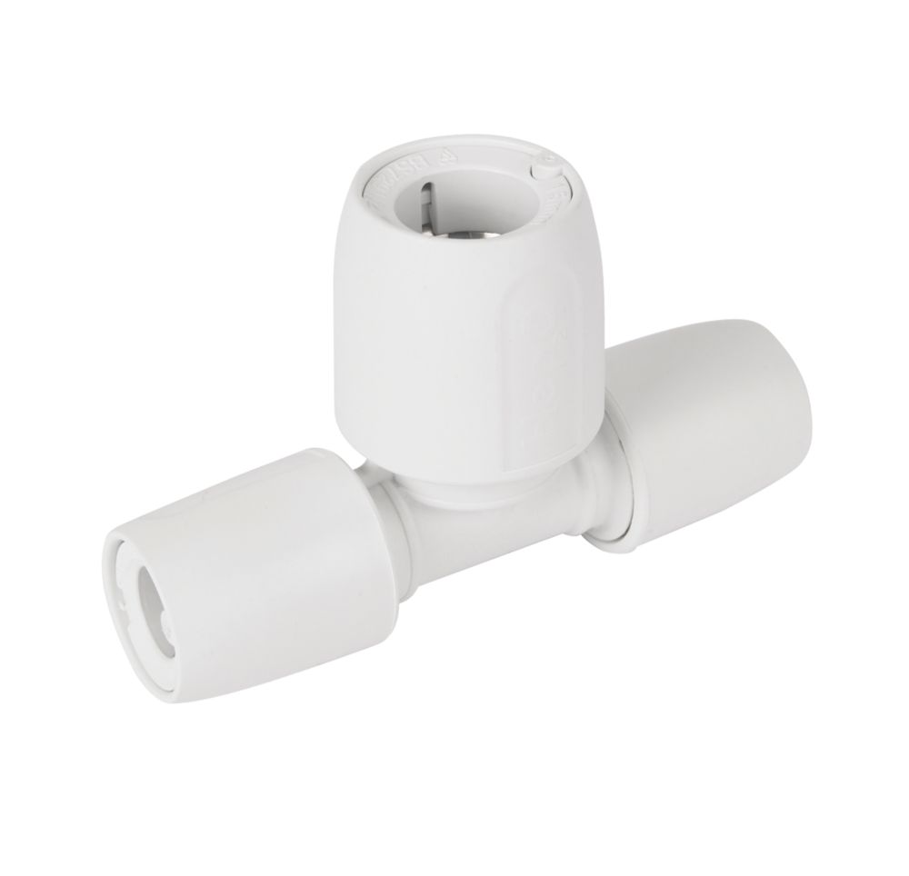 Image of Hep2O Plastic Push-Fit Reducing Tee 10mm x 10mm x 15mm 