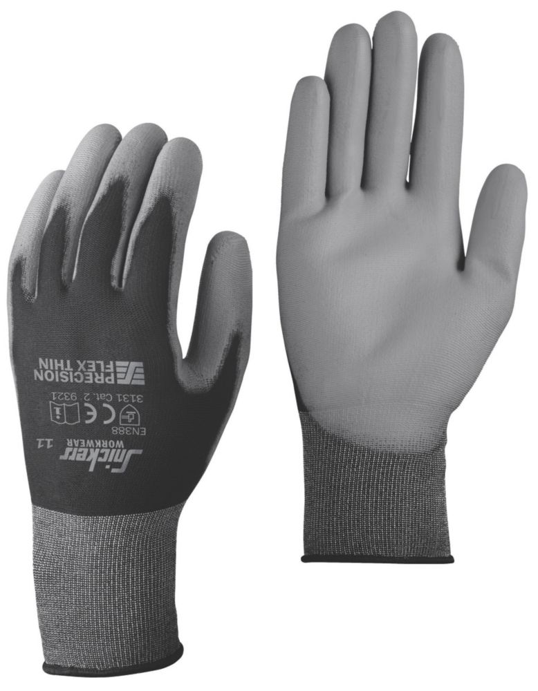 Image of Snickers Precision Flex Gloves Black/Grey Large 