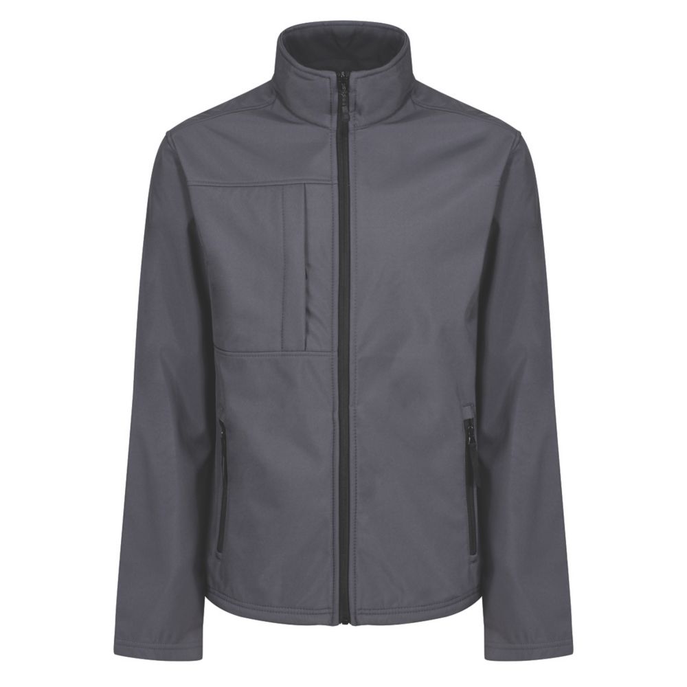 Image of Regatta Octagon II Waterproof Softshell Jacket Seal Grey 