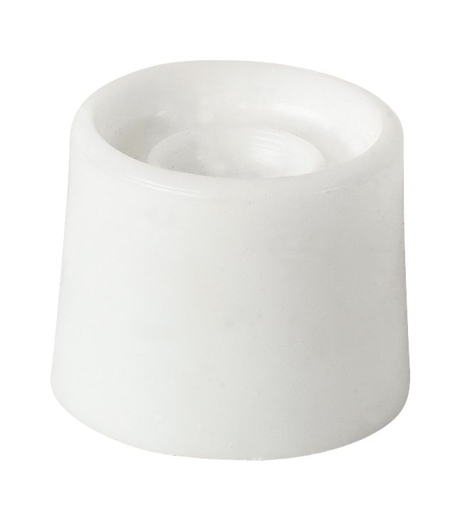 Image of Round Door Stops 32 x 20mm White 10 Pack 