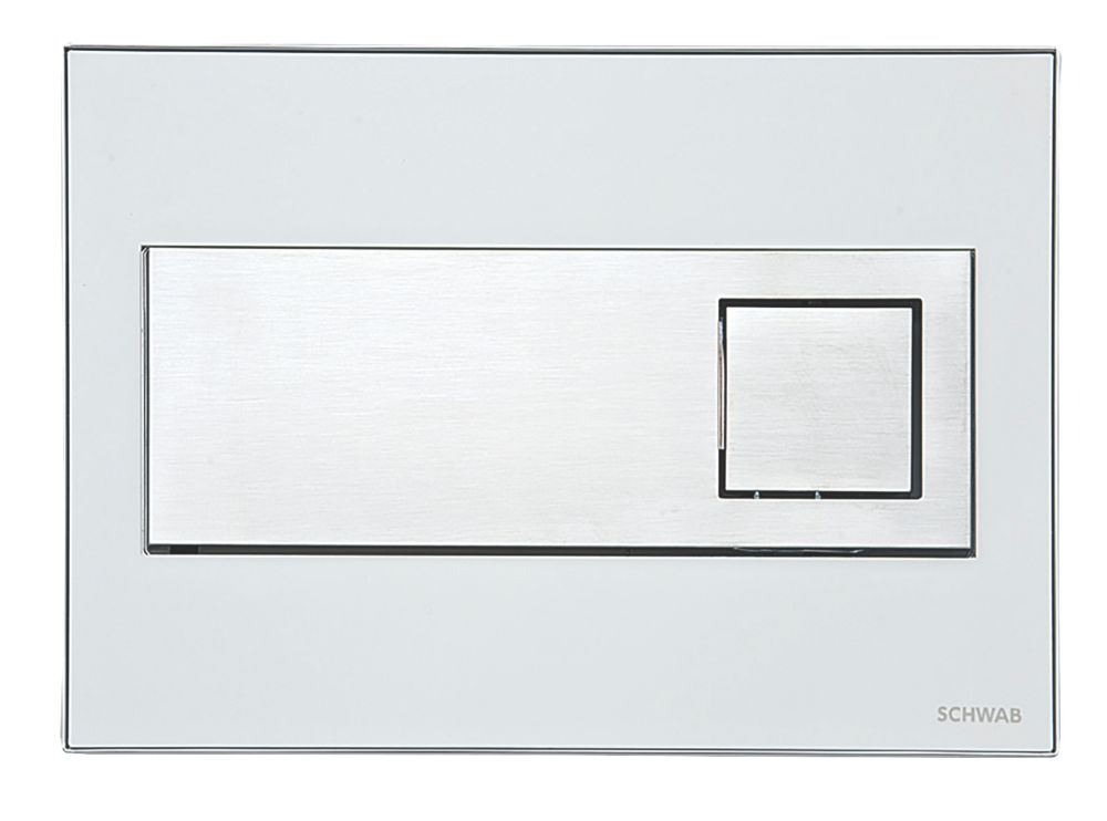 Image of Fluidmaster Schwab Caro 256717 Dual-Flush Flushing Plate White 