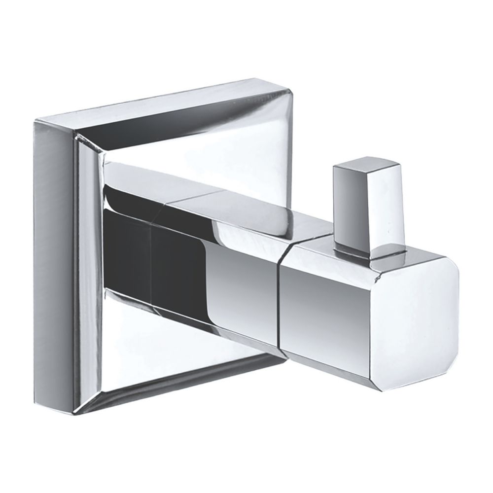 Image of Aqualux Goodwood Single Robe Hook Chrome 