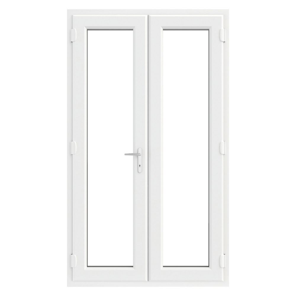 Image of Crystal White uPVC French Door Set 2055mm x 1390mm 