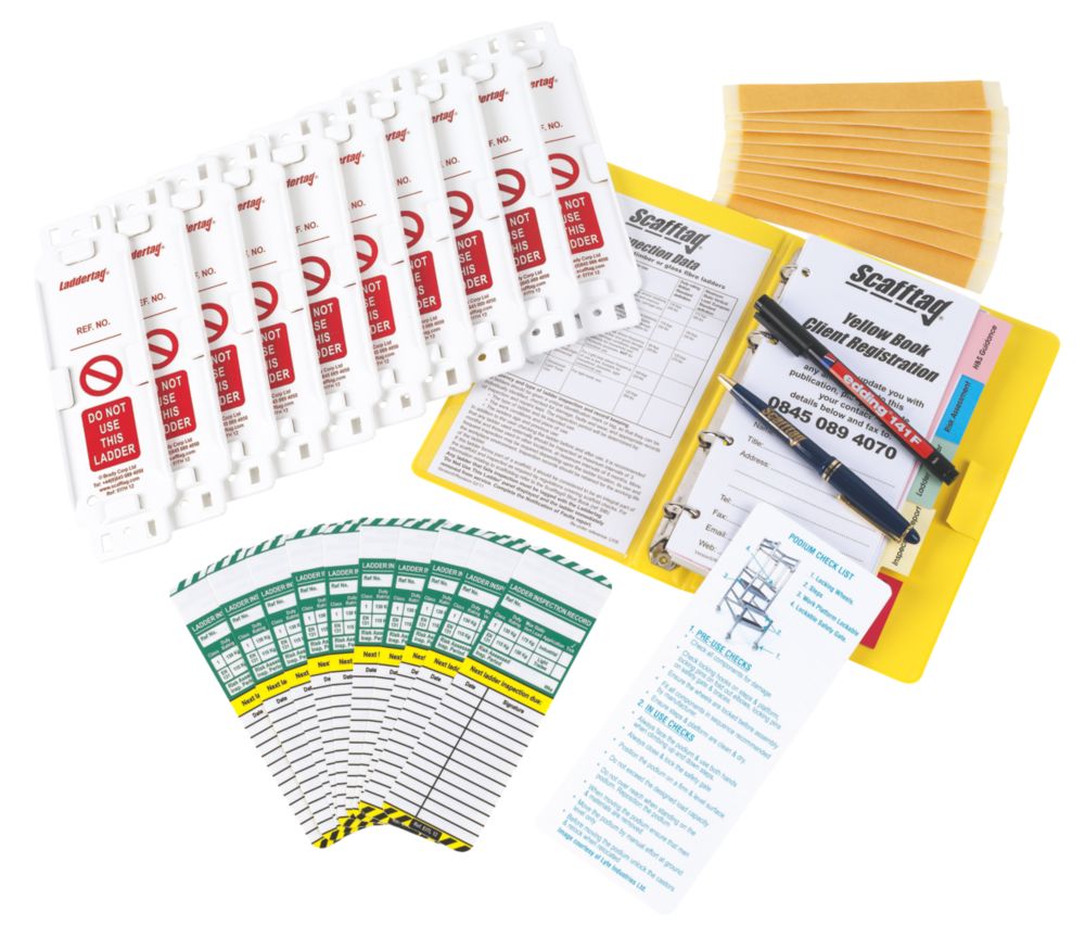 Image of Scafftag Laddertag Complete Tagging Kit 