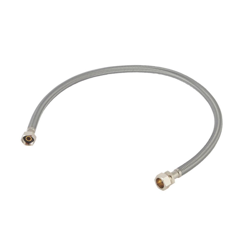 Image of Flomasta Straight Flexible Compression Hose 22mm x 3/4" x 1000mm 