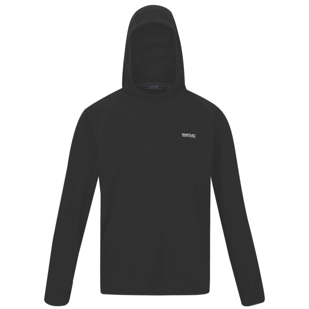 Image of Regatta Montes Fleece Hoodie Black XX Large 47" Chest 