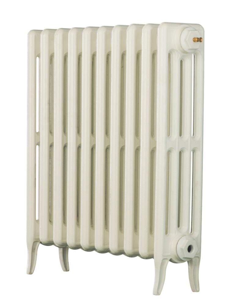 Image of Arroll Neo-Classic 4-Column Cast Iron Radiator 660mm x 634mm White 2661BTU 