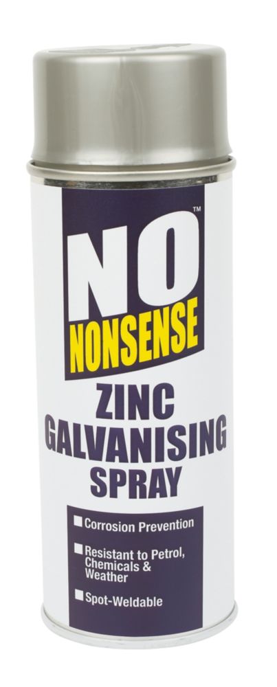 Image of No Nonsense Zinc Galvanising Spray Paint Silver 400ml 