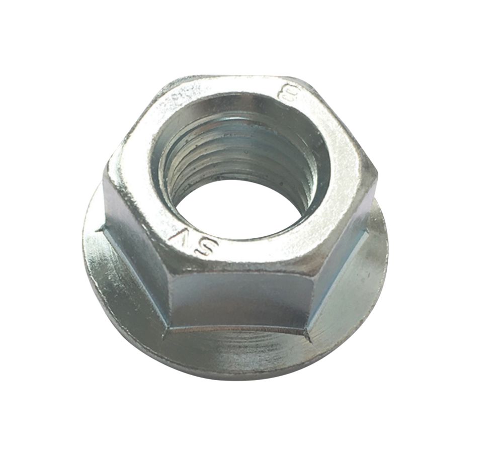 Image of Easyfix BZP Carbon Steel Flange Head Nuts M8 100 Pack 
