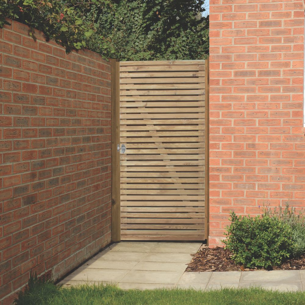 Image of Forest Garden Gate 900mm x 1800mm Natural Timber 