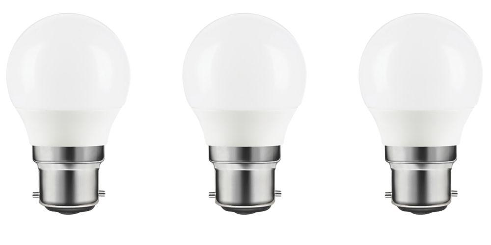 Image of LAP BC Mini Globe LED Light Bulb 250lm 2.2W 3 Pack 