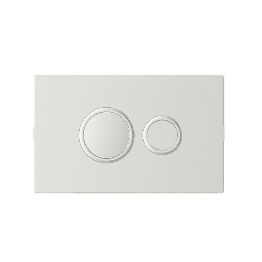 Image of Fluidmaster Dual-Flush Pneumatic Flush Plate Satin 