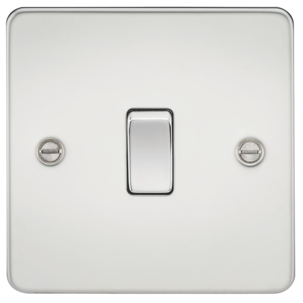 Image of Knightsbridge 10AX 1-Gang Intermediate Switch Polished Chrome 