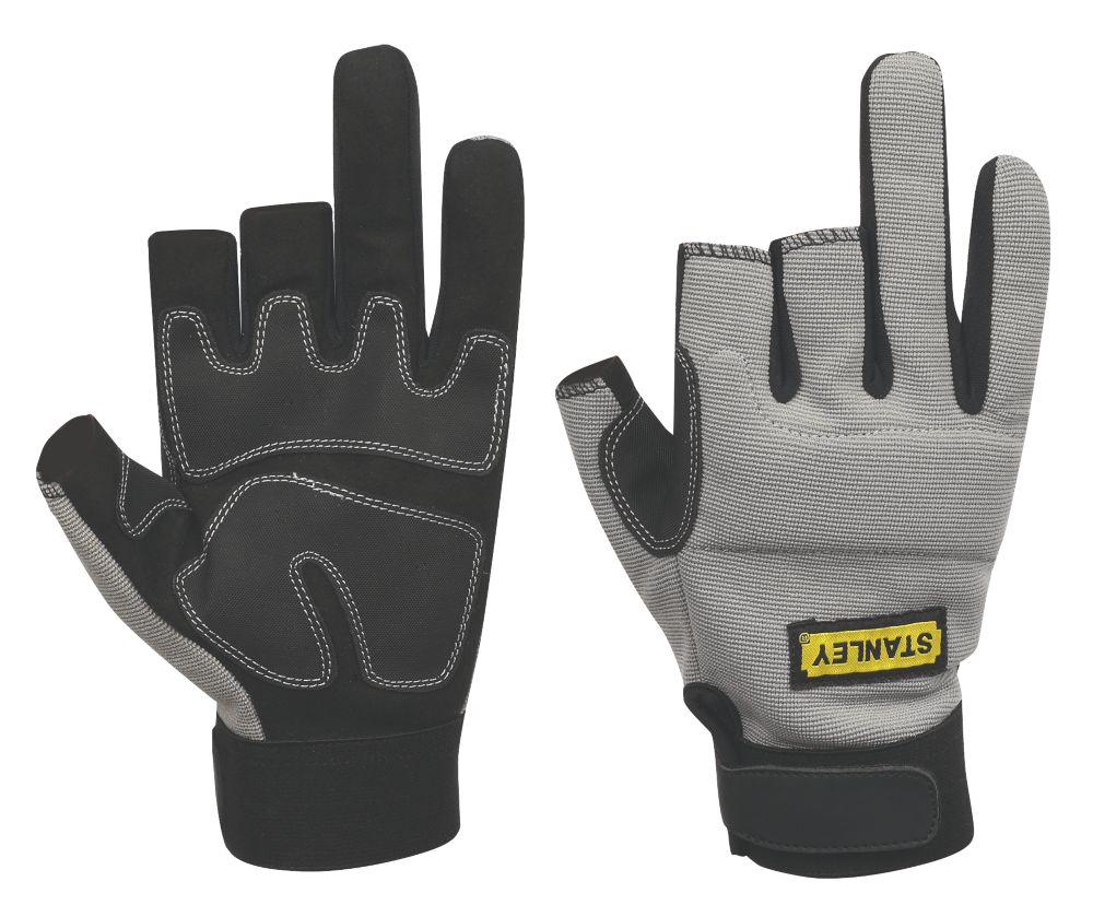 Image of Stanley Performance 3-Finger Framer Gloves Grey Large 