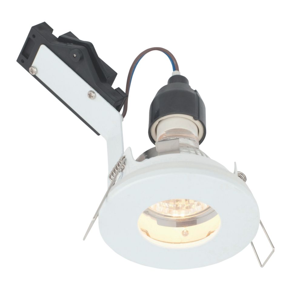 Image of LAP Fixed Bathroom Downlight Gloss White 
