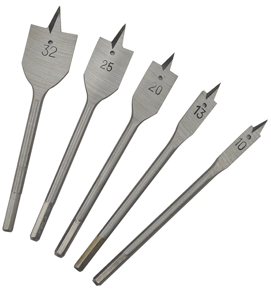 Image of Flat Wood Bit Set 5 Pcs 