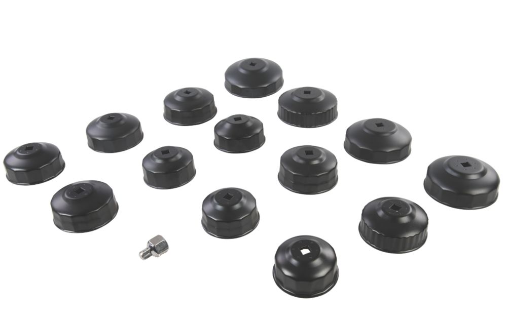 Image of Silverline Oil Filter Wrench Set 15 Pack 