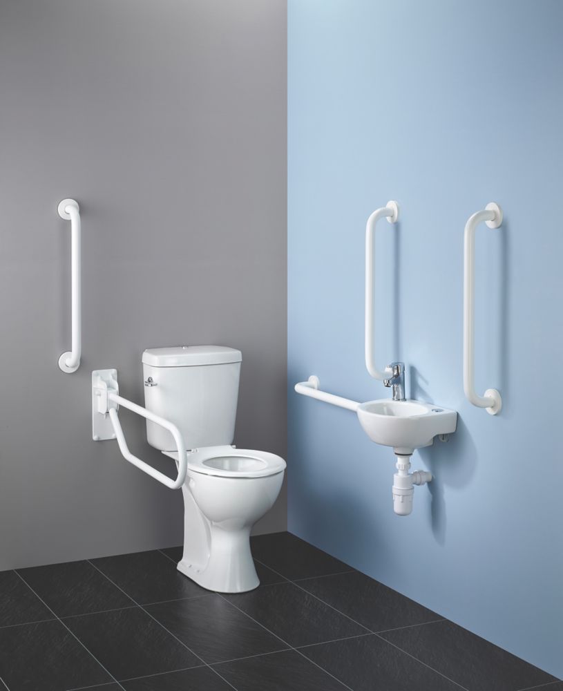 Image of Armitage Shanks Doc M Assisted Living Washroom Pack with Raised Height WC White 