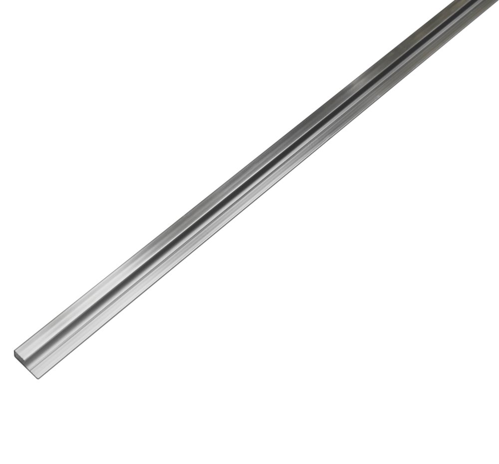 Image of Splashwall End Cap Polished Silver 2450mm x 4mm 