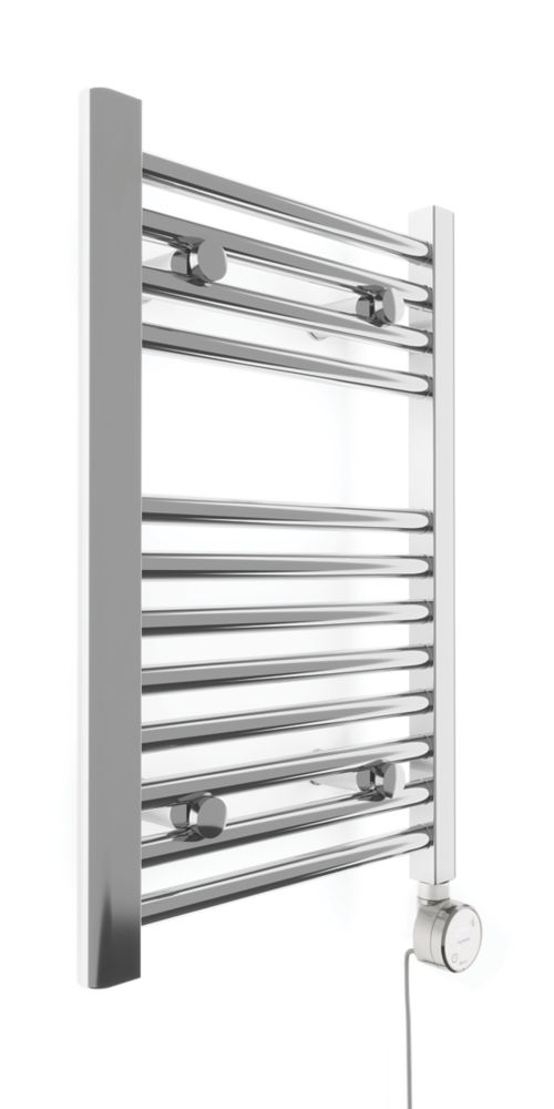 Image of Terma Leo Electric Towel Rail with MOA Blue Element 600mm x 400mm Chrome 409BTU 