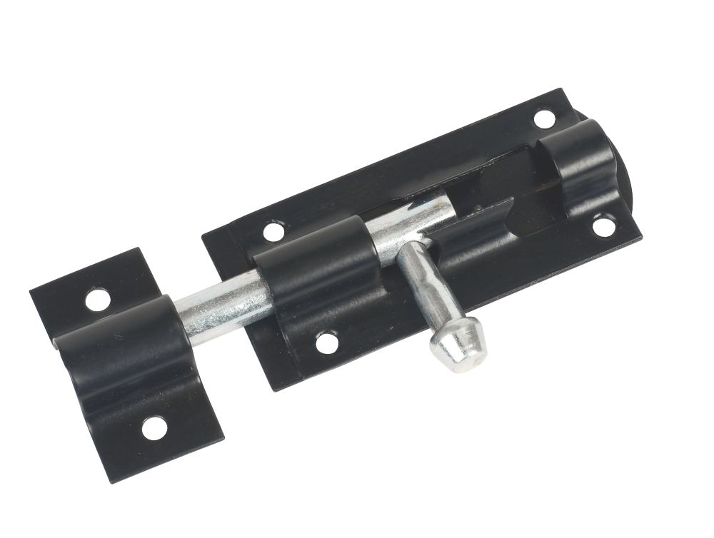 Image of Tower Gate Bolt Black 80mm 